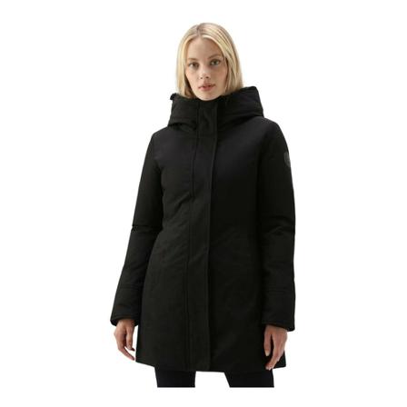 Woolrich Bouler Faux Fur Parka , Zwart , Dames , Maat: XL