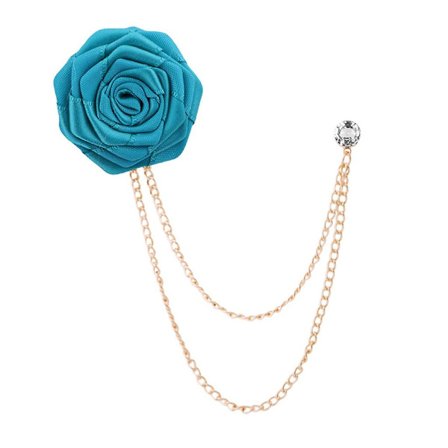 Rosblommor Lapel Nål Herrar Bröllop Handgjord Brosch Knapphål Brudgummar (FMY)