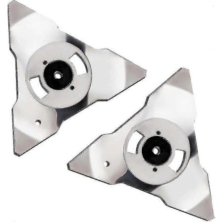 Pakke med 2 udskiftningsklinger til Robomow robotplæneklipper RS TS MS RC TC MC modeller Rustfrit stål xh (YJD)