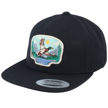 Wild Spirit - Svart snapback Keps - Rouen Duck Patch Black Snapback @ Hatstore
