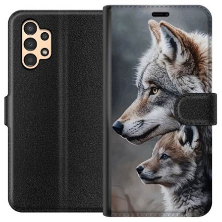 Kompatibelt Lommeboketui til Samsung Samsung Galaxy A13 Ulver Ville Wolf Dyr Mystikk