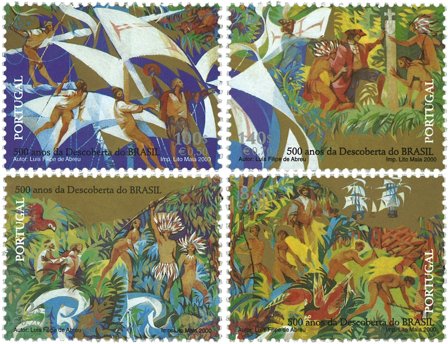 Portugal - Opdagelsen af Brasilien - Postfrisk sæt 4v