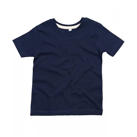 Babybugz Barn/Barn Supersoft T-shirt 10-12 år Marinblå/Naturlig