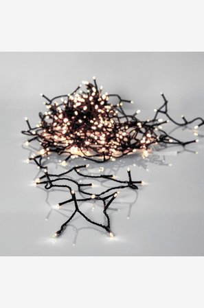 Star Trading - Ljusslinga Crispy Ice White 2560cm - Svart - Ljusslingor - Från Homeroom