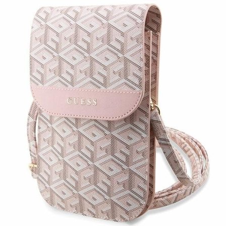 Guess Handväska GUWBHGCFSEP rosa/rosa GCube Stripe