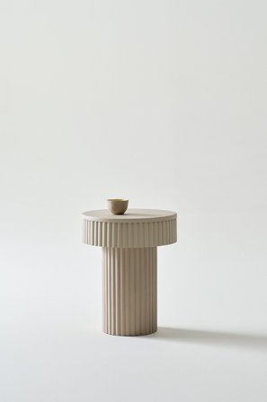 Jotex - Sidebord ø 36 Cm Beige - WINTON - Kjøp Sidebord & småbord hos Jotex