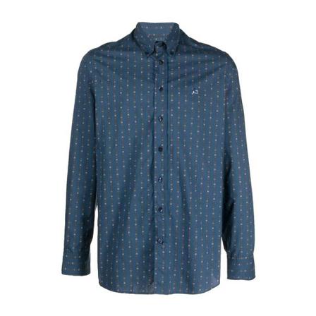Etro, Denim Shirts Blauw, Heren, Maat:XL,Katoen
