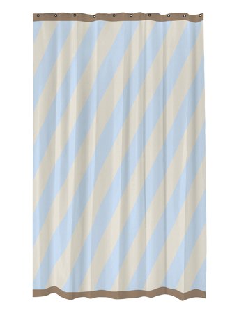 Mette Ditmer Diagonal Shower Curtain - Blue - 150X 200CM
