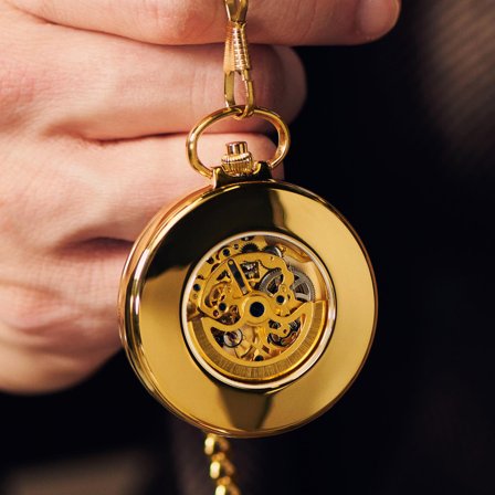 Easton | Gold-Tone Automatic Pocket Watch for Men - Pocket watches