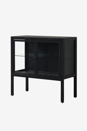 Loft24 - Vitrineskab Adrianni, 2 glaslåger - Brun - Skabe - Fra Homeroom