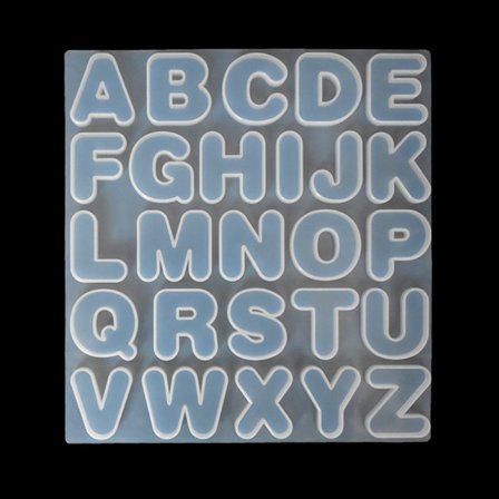 Form 26 bokstäver med engelska alfabetet Chokladglass