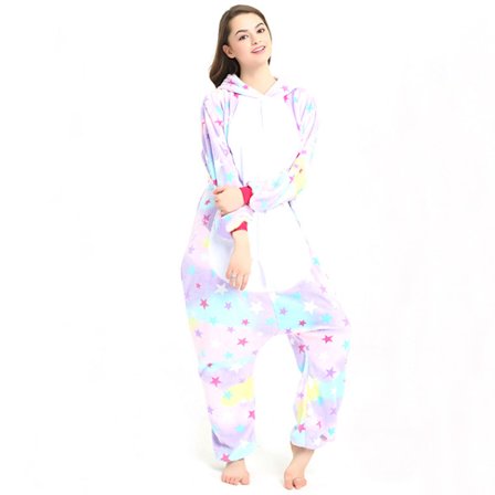 Unisex vuxen Onesie pyjamas plysch en bit