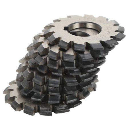 Involute Gear Cutter Set Gear Cutter Set High Speed ​​Steel 8 Styck Involute Gearling Cutter Set High Speed ​​Steel Skärverktyg 14,5° 55Mm 22Mm