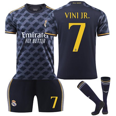 Fotballdraktsett for gutter - Vini Jr #7 - Treningsdrakt, Topp, Shorts og Sokker