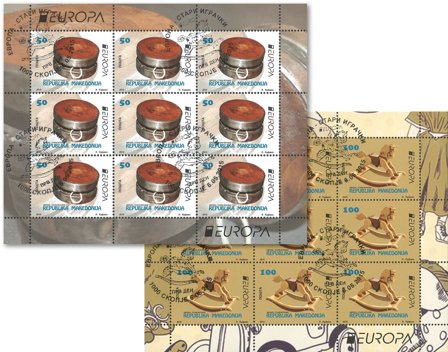 Makedonien - Legetøj - Stemplet 10-ark