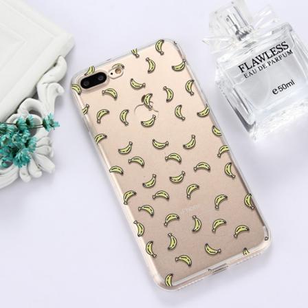 Trendigt Skal Med Bananer För Iphone 7/8 Plus Multifärg