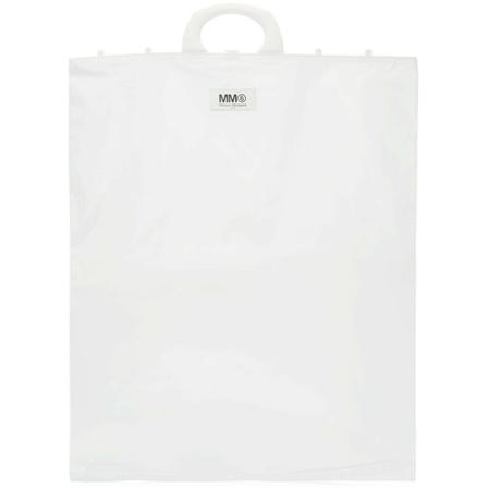 Maison Margiela, Logo Tote Bag Wit, Dames, Maat:ONE Size
