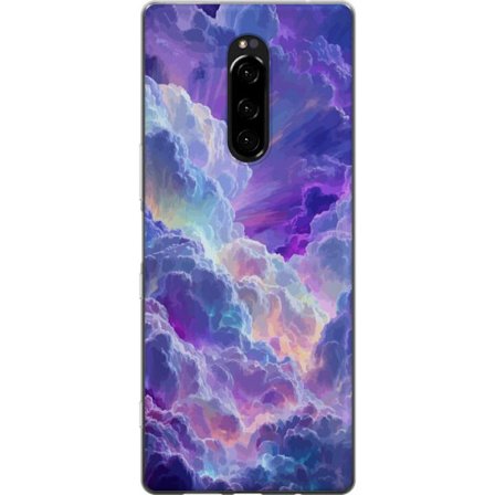 Yhteensopiva Puhelinkuori Sony Xperia 1 Färgade drömmoln