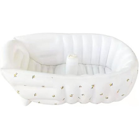 Baby Bad Bärbar Uppblåsbar Pool Nyfödd Badrum Baby Badkar Bad Hopvikbar Simbassäng