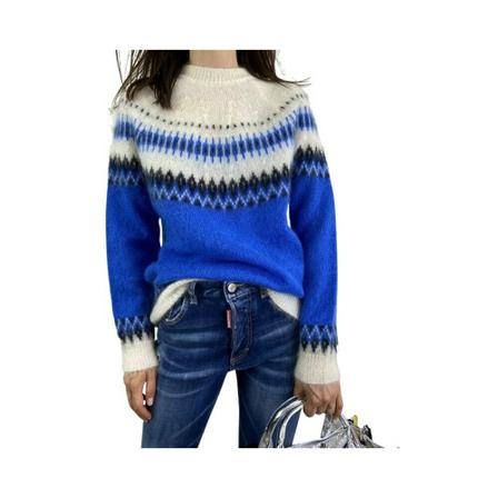 P.a.r.o.s.h., Knitwear Niebieski, Kobieta, Rozmiar: S