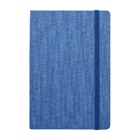 Åhléns Home Linjerad anteckningsbok textil A5 ROMEO Kontor & papper Blå ONESIZE