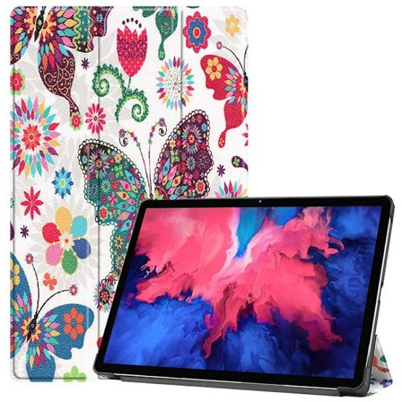 Tri-fold Fodral till Lenovo Tab P11 TB-J606F / P11 Plus - Butterfly
