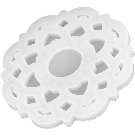 DIY Kristallepoxi Form Innovativ Gjutform Spegel Silikon Ljusstake Form för Bageri (Lotus Form 60-734)