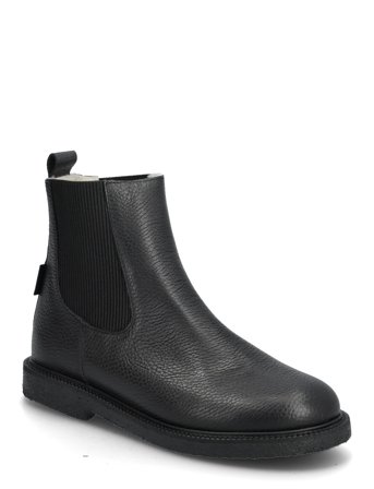 Booties - Flat - With Elastic Black ANGULUS
