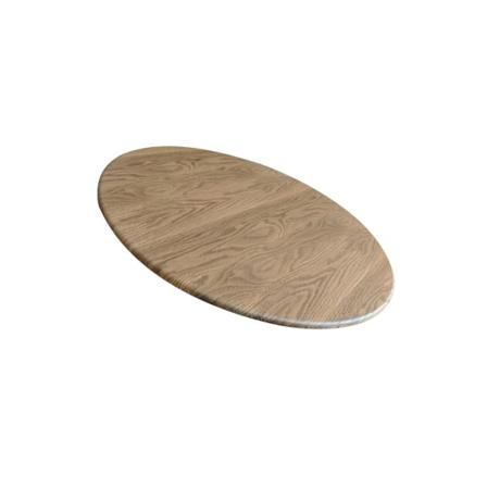 1/2 vattentät rund PVC-duk Snygg cover för hemmet Wood Pattern 110-140cm 1 Pc