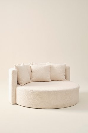 Jotex - Teddy Sofa 2-seter Naturhvit - WYOMING - Kjøp 2-seters sofaer hos Jotex