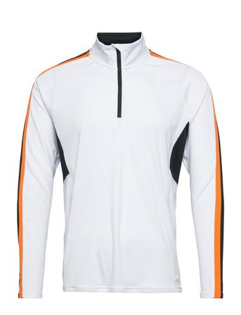 Mens Tenby Longsleeve Sweat-shirt Tröja Vit Abacus