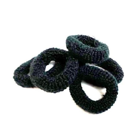 Blød hårstrik Sort 5p