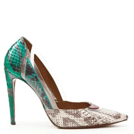 Aquazzura Pre-owned, Pre-owned Leather heels Grijs, Dames, Maat:38 EU,leer