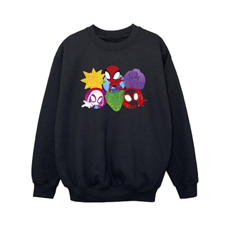 Marvel Boys Spidey And His Amazing Friends Faces Sweatshirt 3-4