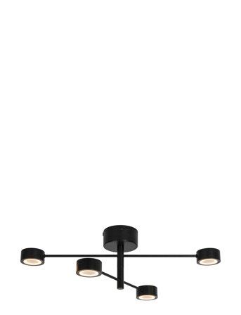Nordlux Clyde Flex 4-Rail | Spotlight - Black - W72CM