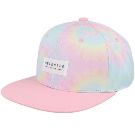 Headster - Rosa snapback Keps - Kids Tie Dye Pink Snapback @ Hatstore