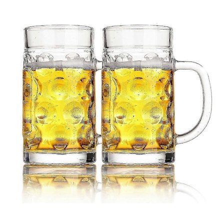 Pakastin oluttuopit, lasituopit kahvoilla kirkkaat suuret oluttuopit oluelle, teelle, 590 ml olutlasit