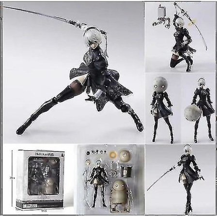 Anime Nier:automata 2b Yorha nr 2 typ B kvinnlig Phicen Action Pvc Figur[pb] Db