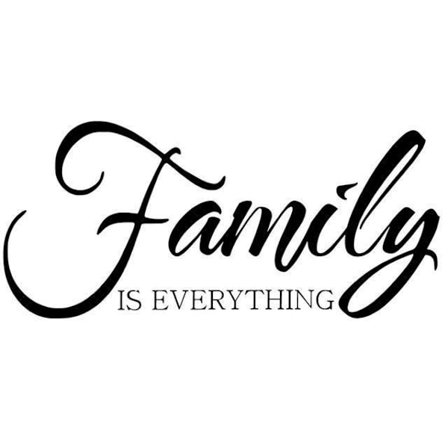Väggord - Family IS EVERYTHING