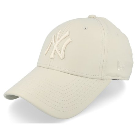 New Era - MLB Beige adjustable Casquette - New York Yankees Womens Pu 9FORTY Stone/Stone Adjustable @ Hatstore
