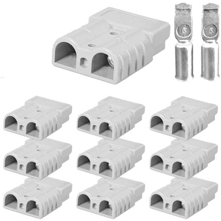 10 kpl Anderson-tyylisiä pistorasia-liittimiä DC-virtalähde 50A 12-24V 6AWG kaksoisnapa kuparikontakteilla