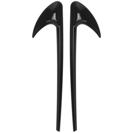 2 st Bil Sidofläkt Trim Kompatibel med E Class W213 C-Class W205 Refit E63S AMG Tillbehör Svart-WELLNGS