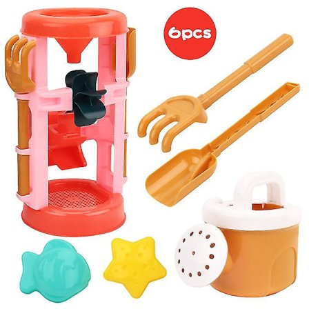 Strandleketøy Sandsett Sandlek Sandkasse Lekesett Sommer Uteleker for Gutter og Jenter(B)