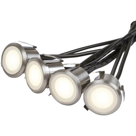 Hide-a-Lite Decklight Garden Kit Balkongarmatur rustfritt stål, 3000 K, Belysning