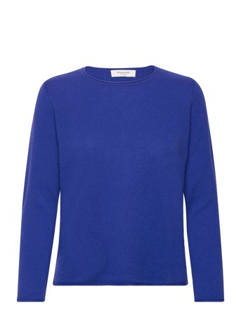 Cashmere Crew Neck Pullover Blå Rosemunde*Betinget Tilbud
