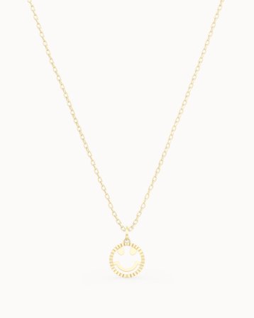 Blissful Smiley hängsmycke i 18K Gulguld