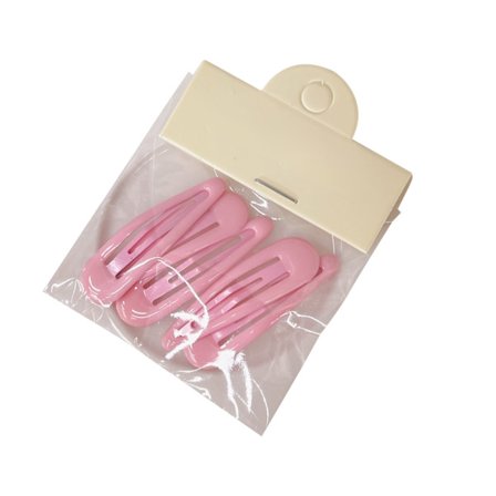 5 stk. Rosa Metall Klikkspenner for Jenter, Lugger, Søtt Hårtilbehør