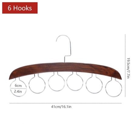 Knyt Skjerf Henger Hull Ring Stativ BRUN