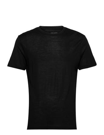 Panos Emporio Wool Short Sleeve Top T-shirt Sort Panos Emporio