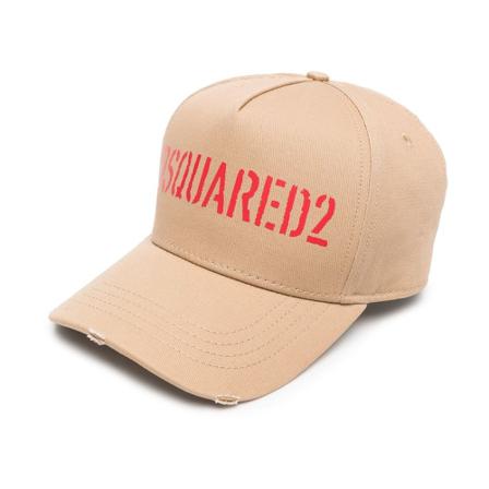 Dsquared2 Pets , Beige , Heren , Maat: ONE Size Petten